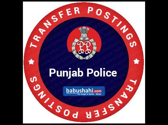 1 IPS and 6 PPS Officers transferred by Punjab Government