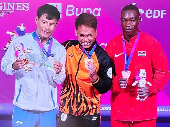 Rishikanta Singh clinches silver medal in men's 60kg weightlifting at CWG 2026