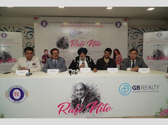 Legendary Singer Mohammed Rafi’s songs to resonate at ‘Rafi Nite’
