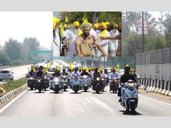 SSP Sidhu leads ‘Motorcycle Rally’ in Ferozepur honouring martyrs & advocating against drug abuse