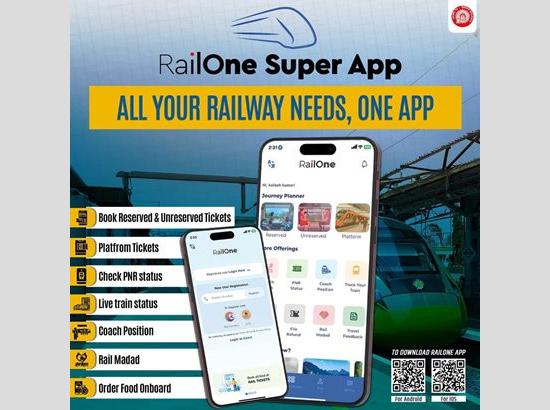 3 percent discount facility on booking of unreserved tickets through RailOne App