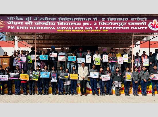 Road Safety Month: Awareness Programme Held at PM Shri Kendriya Vidyalaya-2