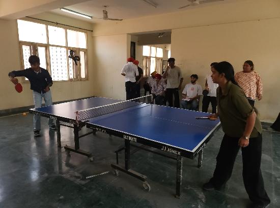 Aardhya Wadhwa shines in SBSSU Intra-University Table Tennis competition