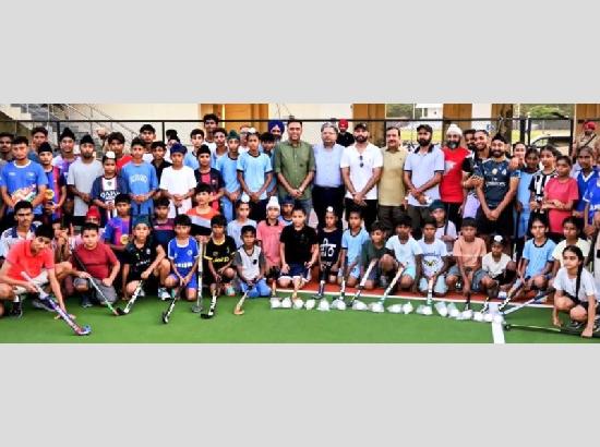 Olympian SSP Gagan Ajit Singh inaugurates Fitness Club at Ferozepur Hockey AstroTurf Stadium