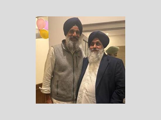 Breaking: Sukhbir Badal Visits Majithia’s Residence Late at Night; Shares a Warm Embrace