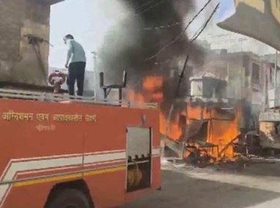 Haryana: Fire breaks out at transformer in Bhiwani, blaze doused by fire tenders