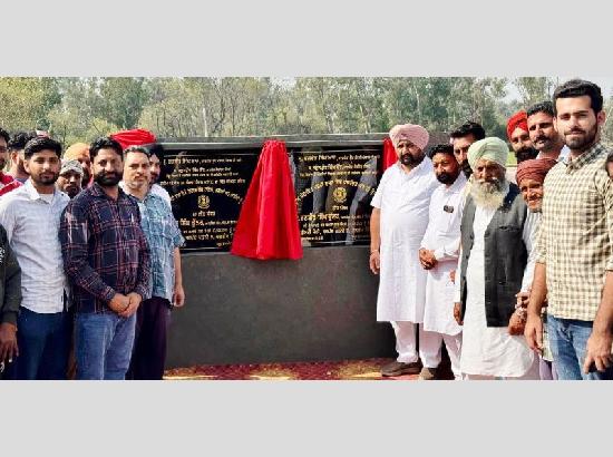 MLA Bhullar lays foundation stones for development works of  ₹1.14 Crore in villages