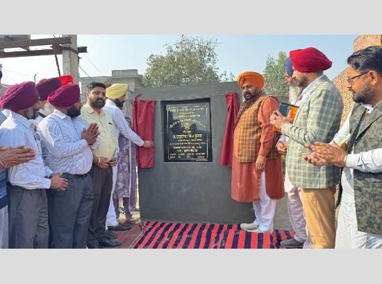 MLA Bhullar lays foundation stones for Rs 1.14 crore development works in villages 