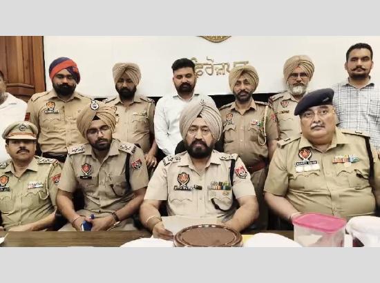 Ferozepur police smash Pak-linked drug network; huge heroin, arms recovery in weeks