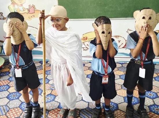 Students bring Gandhi’s message alive through creative activities