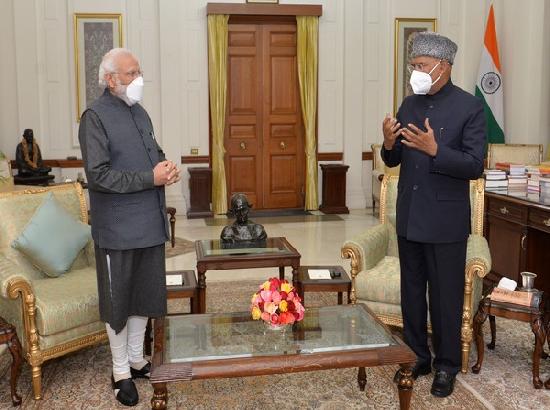 President Kovind meets PM Modi; receives first-hand account of security breach