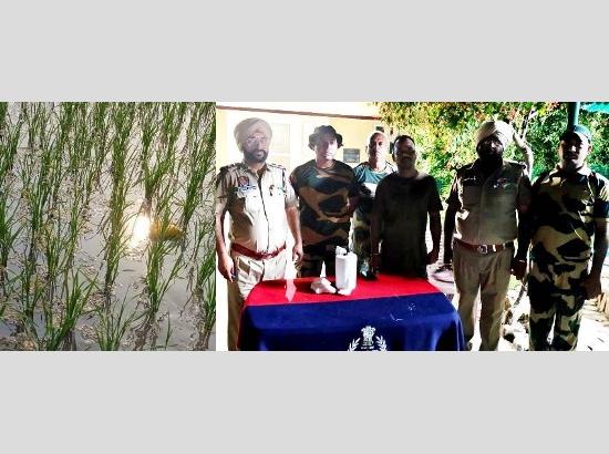 BSF foils cross-border smuggling attempts; Heroin, opium, and pistol parts recovered